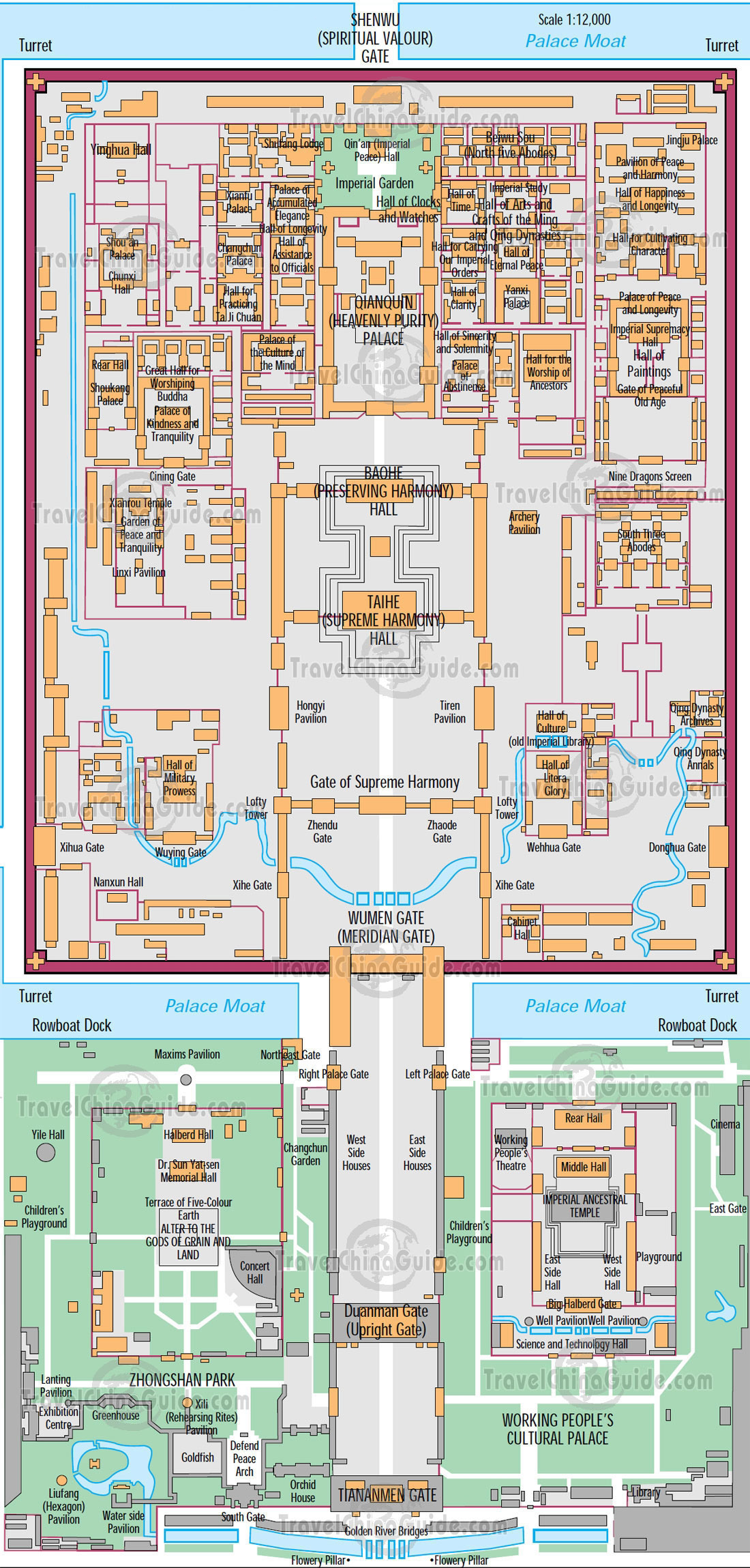 map of Palace Museum